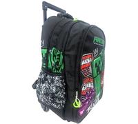 PRESTIGE & DELUXE Trolley Schulrucksack kompatibel mit Minecraft 46 cm High-End für Kinder + Federmäppchen oval Reißverschluss, mehrfarbig, standard, trolley