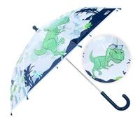 Prêt Kinder-Regenschirm ? 71 cm Dino-Design, blau & durchsichtig