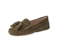 Pretty Ballerinas Mokassin Microtina mit Tassel Taupe/Oliv (Größe: 38) 38 braun