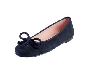 Pretty Ballerinas Velours-Ballerinas Angelis Dunkelblau (Größe: 41) 41 blau