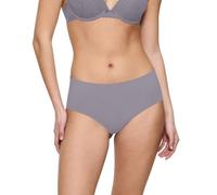 Slip TRIUMPH "Pretty Micro Maxi", Damen, Gr. M, grau (grau shadow), Microfaser, Obermaterial: 61% Polyamid, 39% Elasthan, unifarben, körpernah, Unterhosen Slip, nahtlos, feminine Spitze, Microfaser, h
