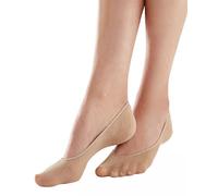Pretty Polly Damen Cotton Footsie 2pp Füßlinge, 100 DEN, Beige (Nude Nude), Medium (Herstellergröße: SM) (3er Pack)