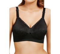 Pretty Polly Damen Klassischer Vollschalen BH mit voller Abdeckung, Undurchsichtige, Schwarz (Schwarz), 110F