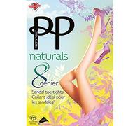 Pretty Polly Damen Naturals 8d Sandal Toe Tights Strumpfhose, 7 DEN, Beige (Sskd Slightly Sunkissed), Medium (Herstellergröße: SM) (3er Pack)