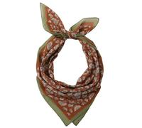 Prettystern Baumwolle & Seide Mix handrolliert 65/65 cm Damen Herren Sommer Frühling Seiden-halstuch Nickituch Braun SC44