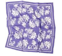 Prettystern Baumwolle & Seide Mix handrolliert 65/65 cm Damen Herren Sommer Frühling Seiden-halstuch Nickituch Blau SC43