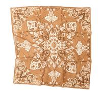 Prettystern Baumwolle & Seide Mix handrolliert 65/65 cm Damen Herren Sommer Frühling Seiden-halstuch Nickituch golden SC42