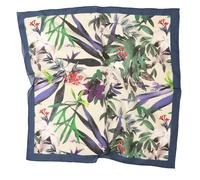 Prettystern Baumwolle & Seide Mix handrolliert 65/65 cm Damen Herren Sommer Frühling Seiden-halstuch Kopftuch Nickituch Bunt Garten SC20