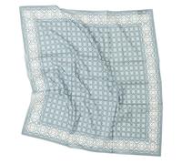 Prettystern Baumwolle & Seide Mix handrolliert 65/65 cm Damen Herren Sommer Frühling Seiden-halstuch Nickituch Blau SC47