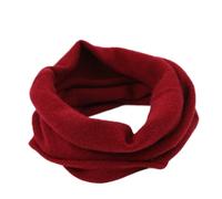 Prettystern Damen Herren Kaschmir Loop Schal Cashmere Schlauchschal feinstrick Schal Halstuch Schlauch-Schal Rot Weinrot
