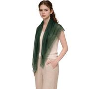 Prettystern Damen Kaschmir-Wolle leicht dünn Ring Halstuch aus feiner 200 garn Cashmere Fäden für Frühling Sommer - dunkelgrün