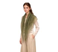 Prettystern Damen Kaschmir-Wolle leicht dünn Ring Halstuch aus feiner Cashmere Fäden für Frühling Sommer B10 Grün Olivgrün