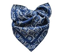 Prettystern Unisex handrolliertes SeidenHalstuch Seide Nickituch Bandana Stirntuch kleines Seidentuch für Damen Herren 03 Blau