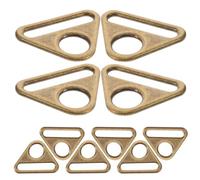 PRETYZOOM 10 Stück Dreieckige Hosenträgerschnallen aus Zinklegierung 38mm Abnehmbar und Wiederverwendbar für Bastelarbeiten und Täglichen Gebrauch