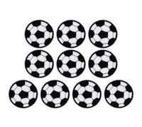 PRETYZOOM 10 Stück Verschleißfeste Hutflicken aus Stoff Dekorative Fußball Aufnäher zum Aufbügeln für Kleidung und Geldbörsen Durchmesser 6,3cm Elegant und Schön