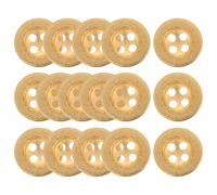 PRETYZOOM 100 Stück Goldene Vintage Knöpfe aus Kunststoff mit 4 Löchern Dekorative und Einfache Knöpfe für Kleidung zum Gestalten von Hüten und Anzügen