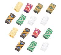 PRETYZOOM 15 Stück Bunte Stoff Dreadlock Haarmanschetten Leichte Dekorative Haarflechtringe im Röhren Design Stylischer Haarschmuck für Zöpfe und Haarverlängerungen Geeignet Zufällige Farbe