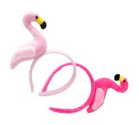 PRETYZOOM 2 Stück Flamingo Haarreif aus Plüsch Langlebiges Festival Stirnband mit Einzigartigem Hawaii Party Design nicht Leicht zu Brechen Accessoire für Damen