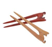 PRETYZOOM 2 Stück Teiliges Vintage Haarnadeln aus Holz Katzen design Haarschmuck Haargabeln für Damen Mädchen Rutschfeste Haarstäbchen für Elegante Hochzeits Alltagsfrisuren