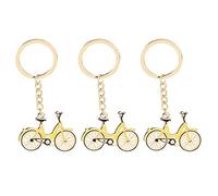 PRETYZOOM 3 Stück Fahrrad Schlüsselanh?nger Schlüsselringe Ornamente Metall Schlüsselhalter Fahrrad Anh?nger Schlüsselbund Tasche Geldb?rse Charms Fahrrad Party Begünstigt