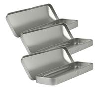 PRETYZOOM 3 Stück Metall Federmäppchen mit Klappdeckel Verschleißfestes Stifteetui Rechteckige Blechbox für Schüler Kompakte Aufbewahrung von Bleistiften Kugelschreibern und Schulzubehör