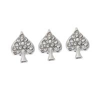 PRETYZOOM 3 Stück Teiliges Silikon Uhrenarmband Charms Metallanhänger mit Glänzenden Formen Einfache Installation Farbenfrohe Deko ringe für Individuelle Armbanduhren Zufällige Farbe