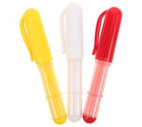 PRETYZOOM 3 Stück Waschbare Schneiderkreide Stifte aus Kunststoff mit Dosierrädern Präzise Stoffmarker für Quilting und Handarbeitsprojekte Kompakt und Vielseitig