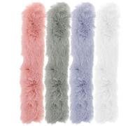 PRETYZOOM 4 Stück Flauschige Haarringe Haargummis für Mädchen und Damen Dekoratives Haarband in Pastellfarben Vielseitiger Kopfschmuck für Alltag und Fest