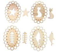 PRETYZOOM 4 Stück Kreuzstich Fadenorganisations mit Kreativen Aussparungen zur Dekorativen Aufbewahrung von Stickgarn für Bastelprojekte