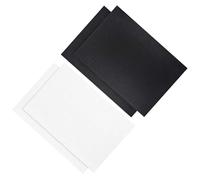 PRETYZOOM 4 Stück Kreuzstichstoff aus Baumwolle und Polyester in Weiß und Schwarz Sicher für Selbstgemacht Handarbeiten und Stickereien 30x45cm