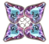 PRETYZOOM 4 Stück Strass Herzanhänger aus Robuster Kristalllegierung Kleiner Süßer Liebesanhänger für Halsketten Kreativer Selbstgemacht Schmuckanhänger für Alltag und Geschenk