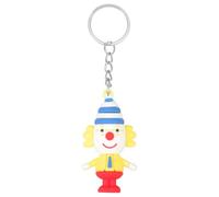 PRETYZOOM Clown Schlüsselanhänger Aus Robustem Material Cartoon Taschenanhänger Für Zirkuspartys Kompakter Widerstandsfähiger Clown Anhänger Für Schlüssel Und Rucksack