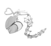 PRETYZOOM Edelstahl Lippenstift Schlüsselanhänger mit Netzbeutel 16cm Kompakter Handtaschenanhänger für Damen und Mädchen Luftiger Lippenstift Organizer und Taschenanhänger