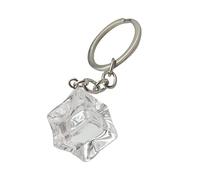 PRETYZOOM Eiswürfel Schlüsselanhänger Aus Harz Kreativer Auto Und Taschenanhänger Transparenter Schlüsselanhänger Mit Dekorativem Design Für Damen