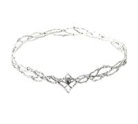 PRETYZOOM Eleganter Haarreif Krone aus Robustem Metall Stilvoller Haarschmuck für Damen für Hochzeit Party und Festival Zartes Design mit Glänzender Oberfläche Vielseitiges Accessoire für