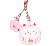 PRETYZOOM Japanische Glückskatze Rosa Maneki Neko Dekoration Für Handtaschen Oder Smartphones Ornament Für Gute Und Stilvolle