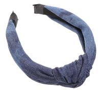 PRETYZOOM Jeans Stirnband Damen Knotted Haarreif Retro Kopfband Haarschmuck Eleganter Knoten Komfortables Denim Haarband für Frauen und Mädchen Moderates Gewicht Stilvoll und Einzigartig