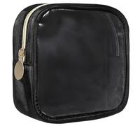 PRETYZOOM Kleine Durchsichtige Mini Makeup Tasche mit Reißverschluss Kompakte Reise Kosmetiktasche für Make up Pflege Ohrhörer Vielseitiger Organizer für Damen und Herren Tragbar und