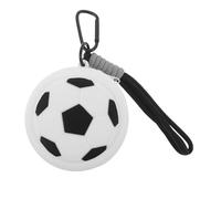 PRETYZOOM Kleiner Fußball Schlüsselanhänger mit Münzfach aus PVC Sportlicher Cartoon Taschenanhänger für Rucksack und Handtasche