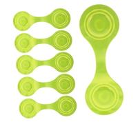 PRETYZOOM Reflektierende Magnetclips Gelb Aus Robustem PVC 6 Stück Warn Reflektor Clips Für Schulranzen Kleidung Hundegeschirr Nacht Sichtbarkeit Outdoor