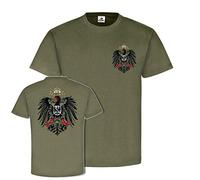 Preußen Adler Typ Wilhelm Heimat Wappen Tier Berlin - T Shirt #18575, Größe:XL, Farbe:Oliv