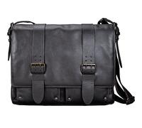 Pride and Soul 47135 Umhängetasche TANK, aus pflanzl. gegerbtes Rindleder, ca. 39 x 33 x 13 cm, dunkelbraun