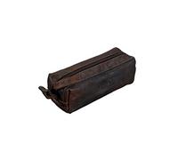 Jüscha Pride and Soul Schlamperrolle Leder Etui Faulenzer Federmappe graubraun 47176 - 47176