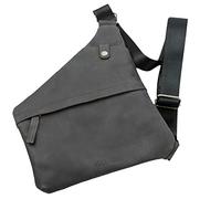 Pride and Soul 47264 - Umhängetasche Cross, Schultertasche mit Handyfach für gängige Smartphones, Handtasche zum Umhängen, Universal Ledertasche, Tasche ca. 18 x 25 x 6 cm, Grau