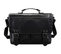 PRIDE&SOUL Umhängetasche Business BAG XL, Leder, schwarz