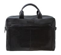 Pride and Soul Nomad Aktentasche Leder 42 cm Laptopfach schwarz (47530) schwarz