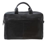 Pride and Soul Nomad Aktentasche Leder 42 cm Laptopfach schwarz (47530) schwarz