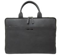 Pride and Soul Rate Aktentasche Leder 39 cm Laptopfach grau Herren