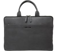 Pride and Soul Rate Aktentasche Leder 39 cm Laptopfach grau (47262) grau