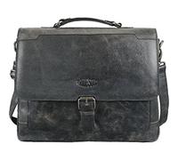 Pride and Soul Unisex Businesstasche Scratch, Laptoptasche Leder Computer, Schwarz (Schwarz), 11.5x29x36 Cm B X H X T EU